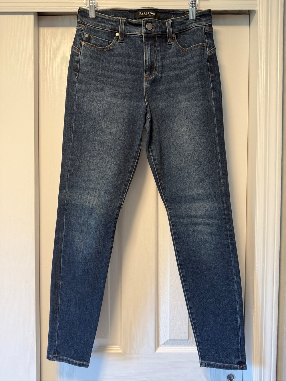 Liverpool Jeans Company Mid/Dark Blue High-Rise Skinny Jeans